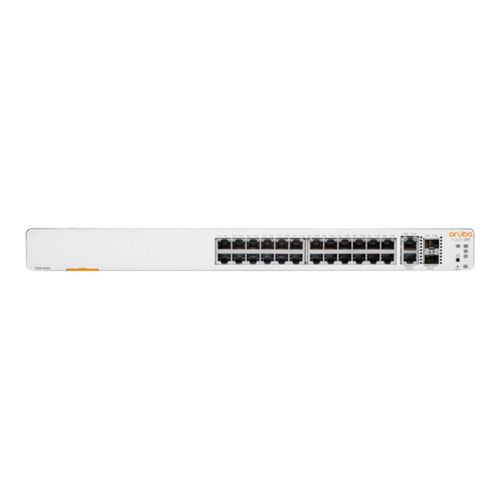 HPE Networking Instant On 1960 24G 2XGT 2SFP+ Switch - Commutateur - Géré - 24 x 10/100/1000 + 2 x 10 Gigabit SFP+ + 2 x 100/1000/10GBase-T - Montable sur rack - BTO