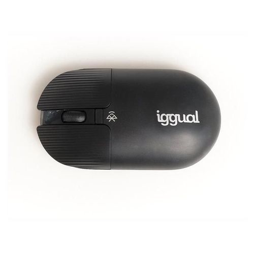 iggual YIN-1600DPI - Souris - optique - 4 boutons - sans fil - Bluetooth 3.0 - noir - boîte de suspension