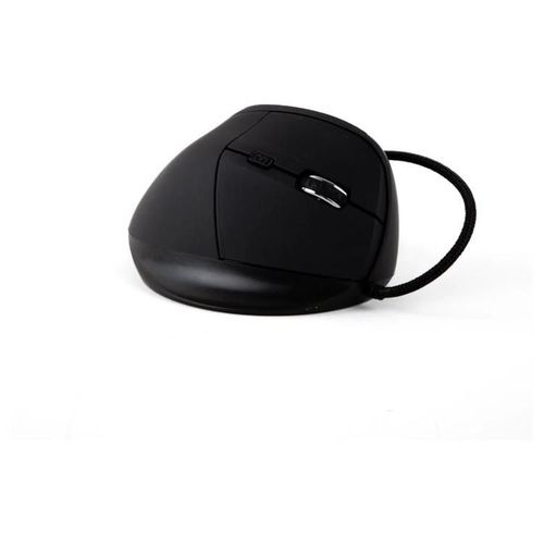 iggual ERGO-V - Souris - ergonomique - vertical - pour droitiers - optique - 6 boutons - filaire - USB - noir