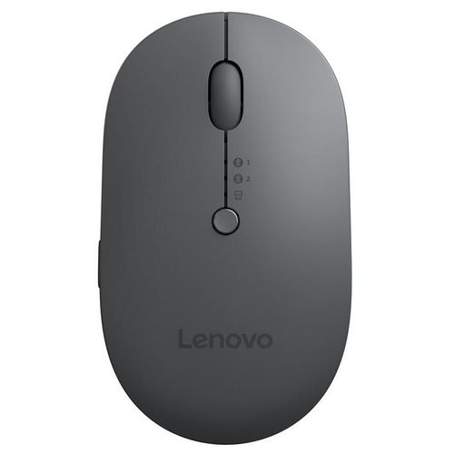 Lenovo Multi-Device - X9 Edition - souris - droitiers et gauchers - optique - 4 boutons - sans fil - 2.4 GHz, Bluetooth 5.0 - récepteur sans fil USB-C - gris tonnerre (dessus), noir tonnerre...