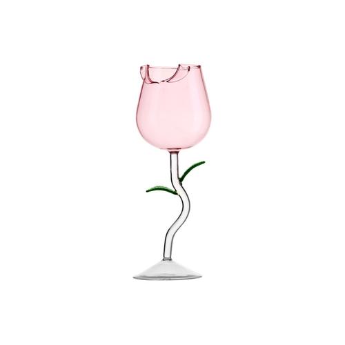 Verres À Vin En Forme De Rose, Grands Verres À Vin, Verres À Vin De La Saint-Valentin, Verres À Champagne À Motif De Fleurs Roses