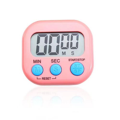 Compte à rebours électronique manuel,affichage du compteur LED,réveil,minuterie numérique magnétique de sport,cuisine,douche,chronomètre d'étude - Type Green 1PC