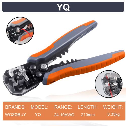 WOZO-Outils de sertissage de broche SN-48B 2.8mm,4.8mm,6.3mm,0.5mm,pince à sertir 22-13AWG 2.5-mm² pour voiture politiquement als ensembles fil électrique outils à main - Type YQ Wire Stripper