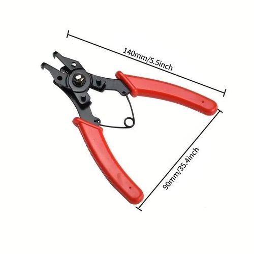 4 en 1 ensemble de pinces à circlips pour circlips de sertissage pince fixe détachable multifonctionnelle pince à outils à main - Type 4 in 1