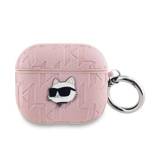 Coque pour AirPods 3 Choupette Gaufré Karl LagerfeldRose