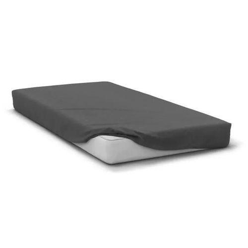 Drap Housse - Home Linge Passion - Hp71774 - 180 X 200 Cm + 30 Cm Bonnet - Microfibre - 82 G - Gris Anthracite