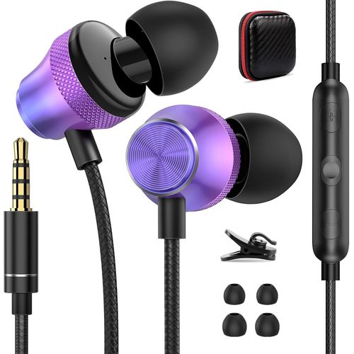Écouteurs pour Redmi Note 13 Pro 13R 12S 5G, stéréo, annulation du bruit, jack audio 3,5 mm, avec câble et microphone pour Xiaomi Poco X5 C65 Samsung Galaxy A15 A23 Oppo A79 Chromebook