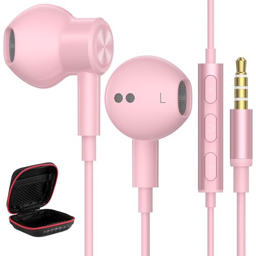 Ecouteurs Filaire pour Xiaomi Redmi Note 12 Pro+ 11 12s 11 Pro 13C,Magnétique Écouteurs Intra-Auriculaires Oreillettes Filaires avec Micro Anti-Bruit Casque pour Samsung A15 A14 A04S A13 POCO X5 Pro