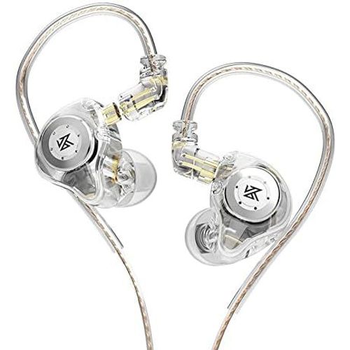 Écouteurs intra-Auriculaires filaires IEM Dual DD HiFi stéréo Écouteurs intra-Auriculaires avec réduction du Bruit Blanc