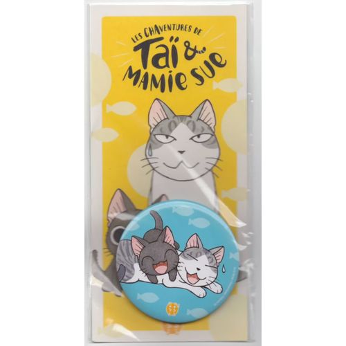 Badge Les Chaventures De Taï Et Mamie Sue (Kanata Konami) - Edition Nobi Nobi