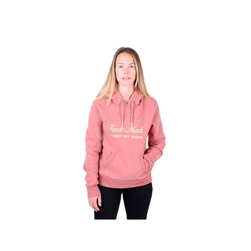 Sweat Superdry Metallic Femme Rose