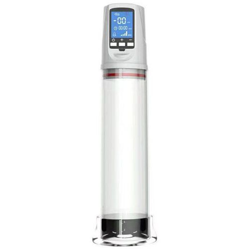 Pompe D'agrandissement De Pénis Sous Vide Électrique Pour Hommes,Affichage Led,Extension D'entraînement,Jouets - Penis Pump-White