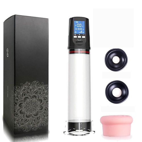 Pompe À Pénis Sous Vide Automatique Avec 4 Modes D'aspiration,Jouets Sexuels Sous Vide Pour Homme,Prolongateur De - Ic045-A Set -B