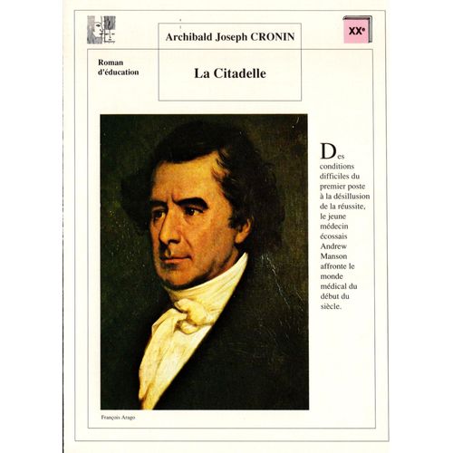 Fiche Lecture / Litterature Archibald Joseph Cronin La Citadelle