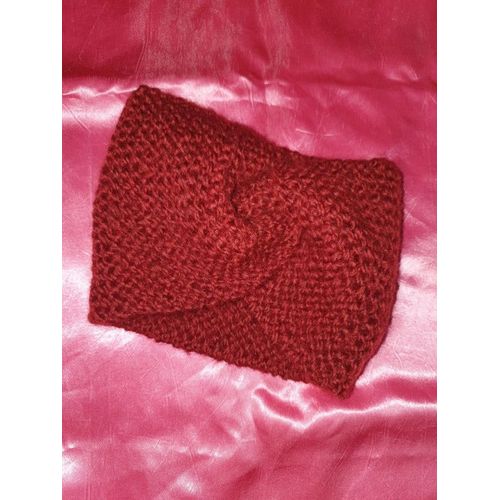 Bandeau Tricoté Bordeaux