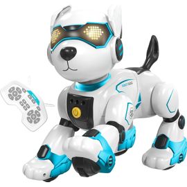 Chien Robot,Télécommande Chien Robot Interactif Programmable Pour Enfants,Contrôle Gestuel Et Contrôle Vocal,Chant,Danse,Yoga,Robot Chien Intelligente Cadeaux Pour Garçons Filles