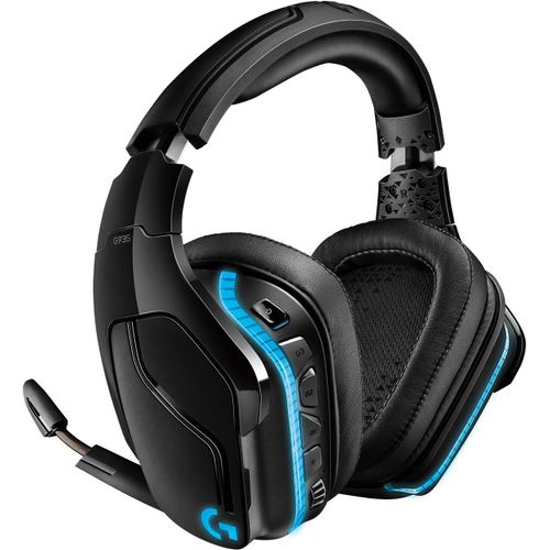 Logitech G935 Casque Rvb De Jeu Sans Fil ,Son Surround 7.1,Dts X 2.0,Pilotes Pro-G 50 Mm,2,4 Ghz,Micro À Bascule,Pc/Mac/Ps4/Nintendo Switch-Noir