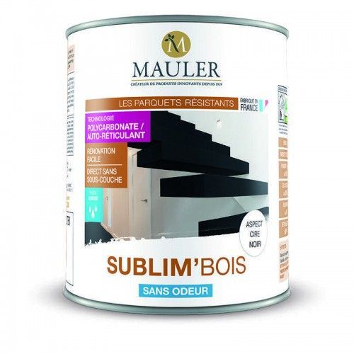 Peinture escalier et sol en bois Sublim Bois - blanc 1 litre Mauler