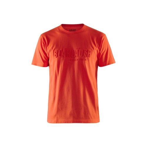 T-shirt de travail orange fluo imprimé 3D - XXXL BLAKLADER