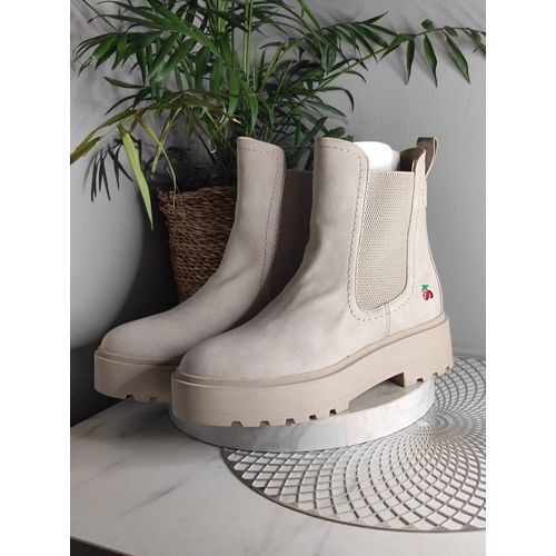 Bottines Chelsea Beige Taille 41