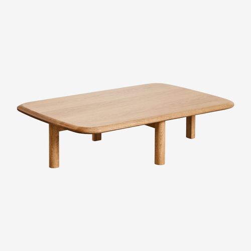 Table Basse Rectangulaire En Bois De Chêne Treveris Marron Chêne