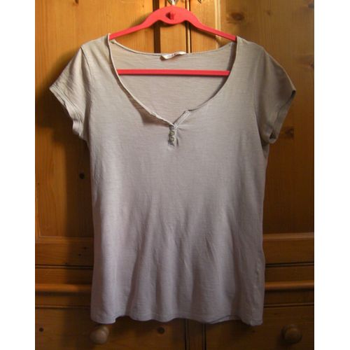 T-Shirt Beige Camaïeu - Taille 40