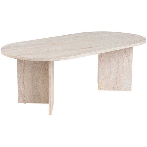 Table Basse Ovale En Aggloméré Sable