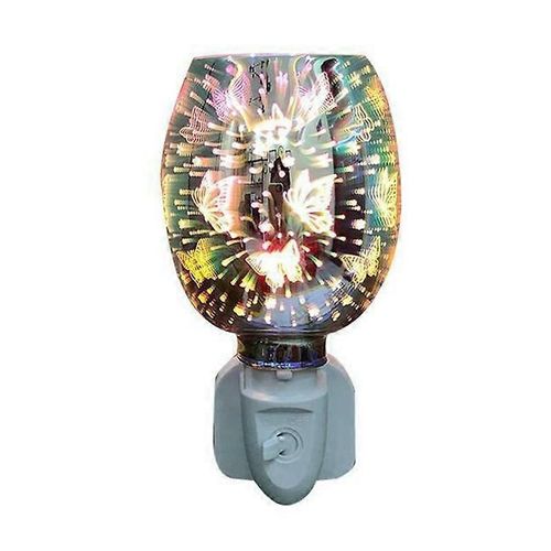 Prise électrique dans les lampes diffuseurs d¿arômes LED brûleur à huile de cire fondue -Prise UE