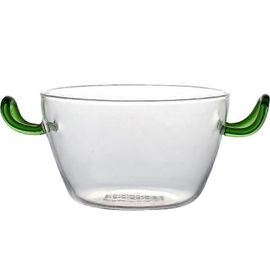 Bol Nordique À Double Oreille Bol En Verre Chaud À Haute Teneur En Borosilicate Bol À Salade En Verre Nordique Créativité Domestique A