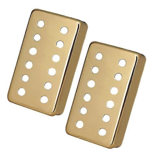 Guitare En Laiton Couvercles De Micro Simple 50+52mm Pour Accessoires De Guitare Électrique Lp Or