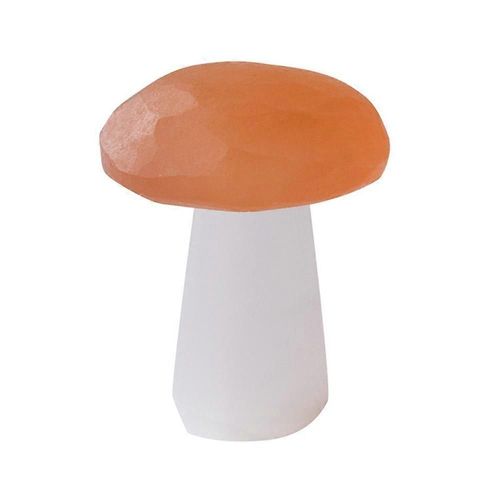 1pcs Décor Champignon Cristal De Quartz Sélénite Naturel Pierres Polies Décoration Décoration Reiki Guérison Pierre De Quartz Naturel