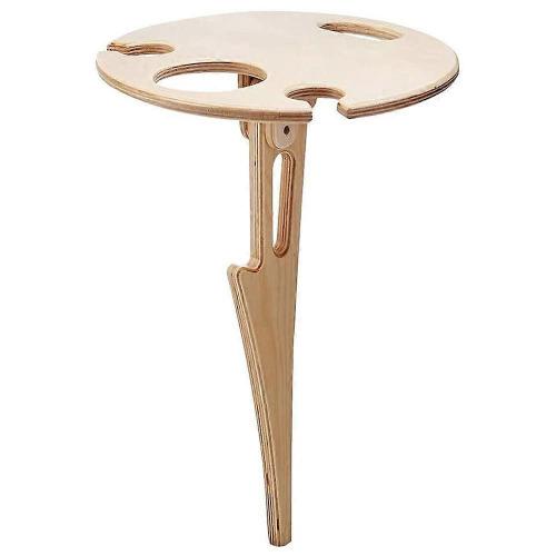 Table De Pique-Pliante Extérieure En Bois,Nouvelle Mini Table De Pique-En Bois Portable,Porte-Verre À Vin De Pique-Extérieur