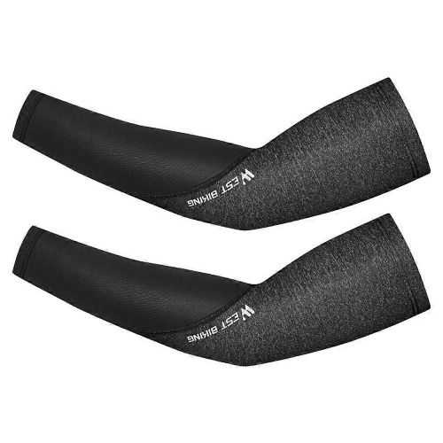 Manchette Soleil Uv Protection Sport En Course Vélo Cyclisme Basket-Ball Golf Coude Hommes Manches De Bras Couvrir,S