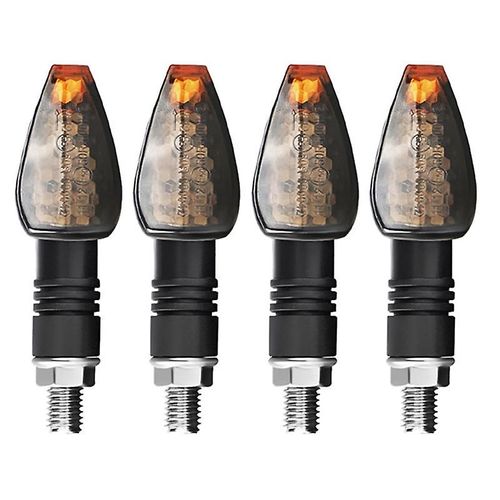4 Pcs/Set Universel Moto Led Clignotants Long Court Clignotant Clignotant Feux Clignotants Clignotants Accessoires 12v