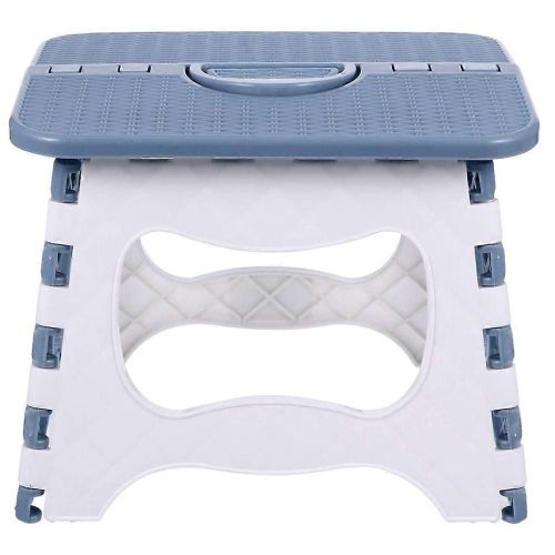 Escabeau pliant Escabeau pliable pour enfants Adultes Petit tabouret de pêche Potager Jardin Salle de bain Tabouret gris