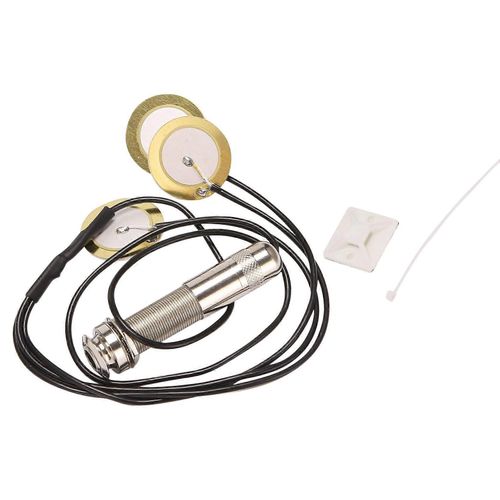 Micro Piézoélectrique Avec 3 Transducteurs Micro Guitare Auto-Adhésif Fin Pin Jack Table D¿Harmonie Pour Ukulélé Guitares Classiques