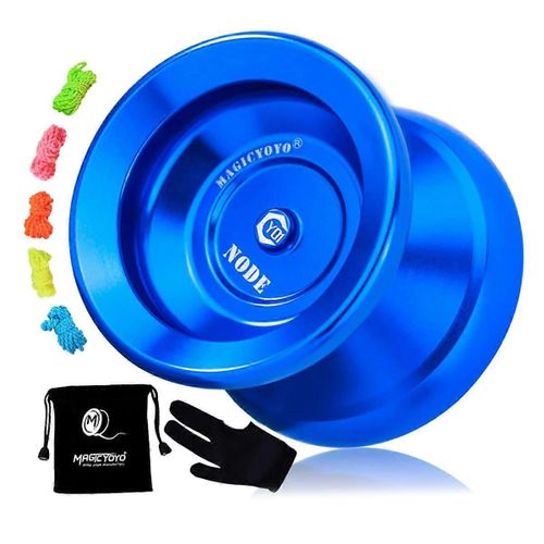 Yoyo Y01 Noeud Professionnel Non Réactif, Yoyo En Alliage D¿Aluminium Pour Les Joueurs Avancés Intermédiaires Avec Sac + Gant + 5 Cordes