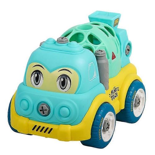 Démonter Jouets Construction Camion Dessin Animé Véhicule Voitures Tige Construction Jouet Diy Ingénierie Apprentissage Ensemble Éducatif (A)