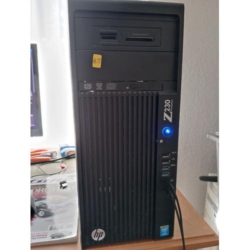 HP WorkStation Z230 Intel Xeon e3 1245v3 - Ram 16 Go - SSD 256 Go + HDD 1 To - rx 580 8GB