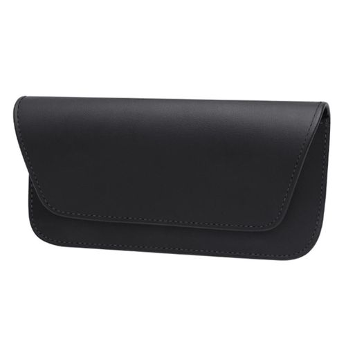 Étui à lunettes de voiture en cuir Auto Pare-soleil Porte-lunettes Lunettes de soleil Clip Carte Porte-billet Intérieur Stockage Universel A