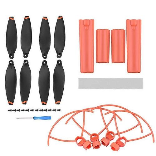 Couvercle De Protection De Pale Anti-Collision Hélice Protecteur Garde Et Train D¿Atterrissage Augmenté Pour X8 Mini Drone, Orange-Générique