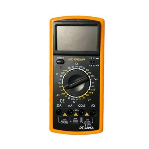 Multimètre professionnel numérique True RMS Testeur de courant AC/DC HFE Ohm Condensateur Voltage Mètre DT9205A