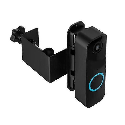 Support de sonnette antivol pour clignement, pas de perçage, angle réglable de 45 à 135 degrés Support de sonnette vidéo (noir)
