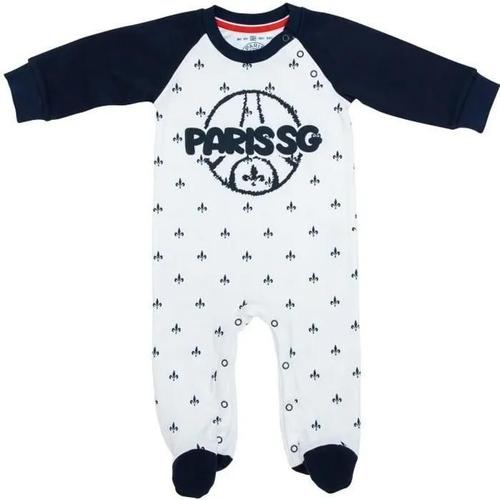 24 Mois - Grenouillère Bébé - Paris Saint Germain - Collection Officielle - Coton - Manches Longues - Mixte