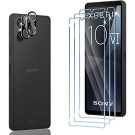 Compatible Avec Sony Xperia 10 Vi Verre Trempé, 3 Pièces 9h Dureté Protection Écran Et 2 Pièces Caméra Arrière Protecteur, Ultra Hd Sans Bulles, Anti-Rayure Film Protection D'écran[Tre0803165]
