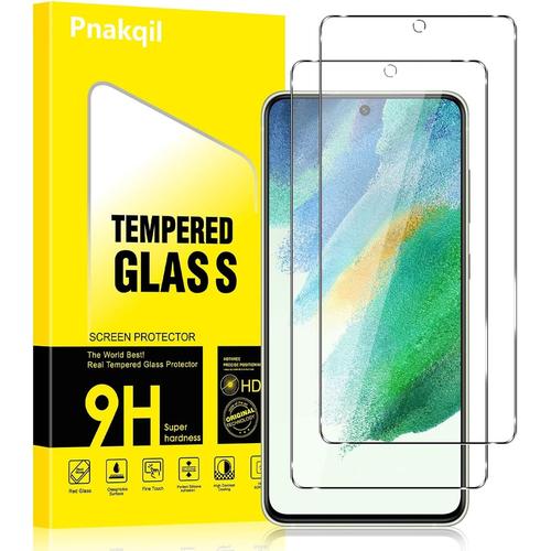 2 Pièces Verre Trempé Pour Samsung Galaxy S21 Fe 5g 6.4 Pouces, 2 Pièces Film Vitre Protection Écran 9h Dureté Anti-Rayures Sans Bulles Facile À Installer, 0,33mm Hd Ultra Transpar[Tre0802008]