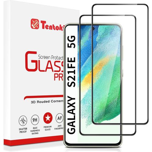 Verre Trempé Pour Samsung Galaxy S21 Fe 5g [Lot De 2] Vitre Protection Écran -Sans Bulles D'air -[0.26mm] [Anti Rayures, Dureté 9h] Ultra Transparent[Tre0806803]