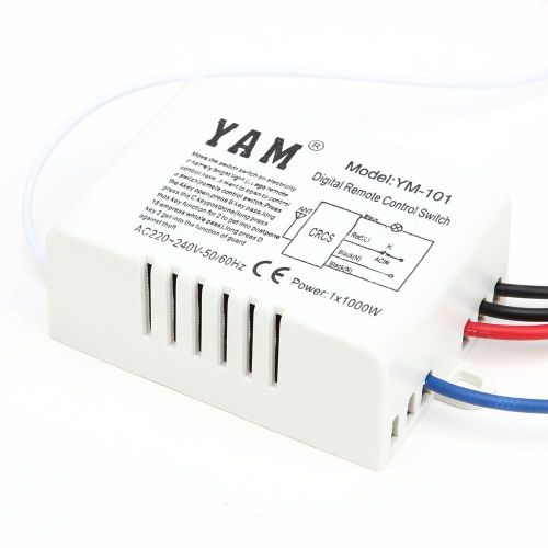 Interrupteur mural numérique sans fil,1/2/3 ports,commande à distance ON/OFF,pour luminaire,émetteur/récepteur,220V- One Way-F22