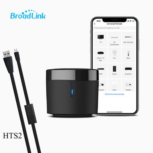 Broadexhaus- Télécommande mini + HTltIR pour climatisation,décodeur TV,capteur de température et d'humidité- RM4 mini add HTS2