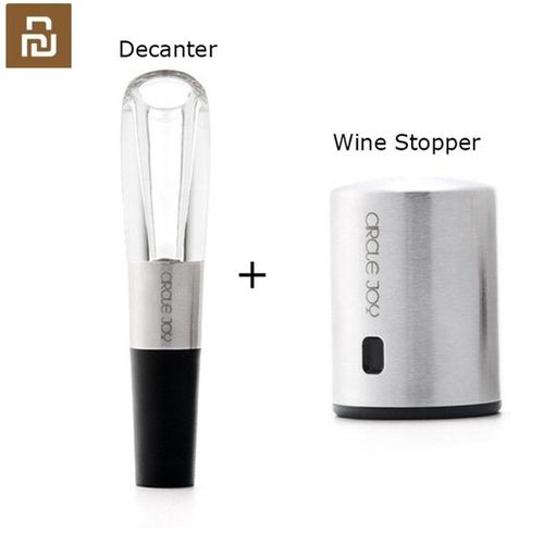 bouchon de vin intelligent,décanteur rapide,en acier inoxydable,à mémoire de vide,électrique- 2 in 1-A350